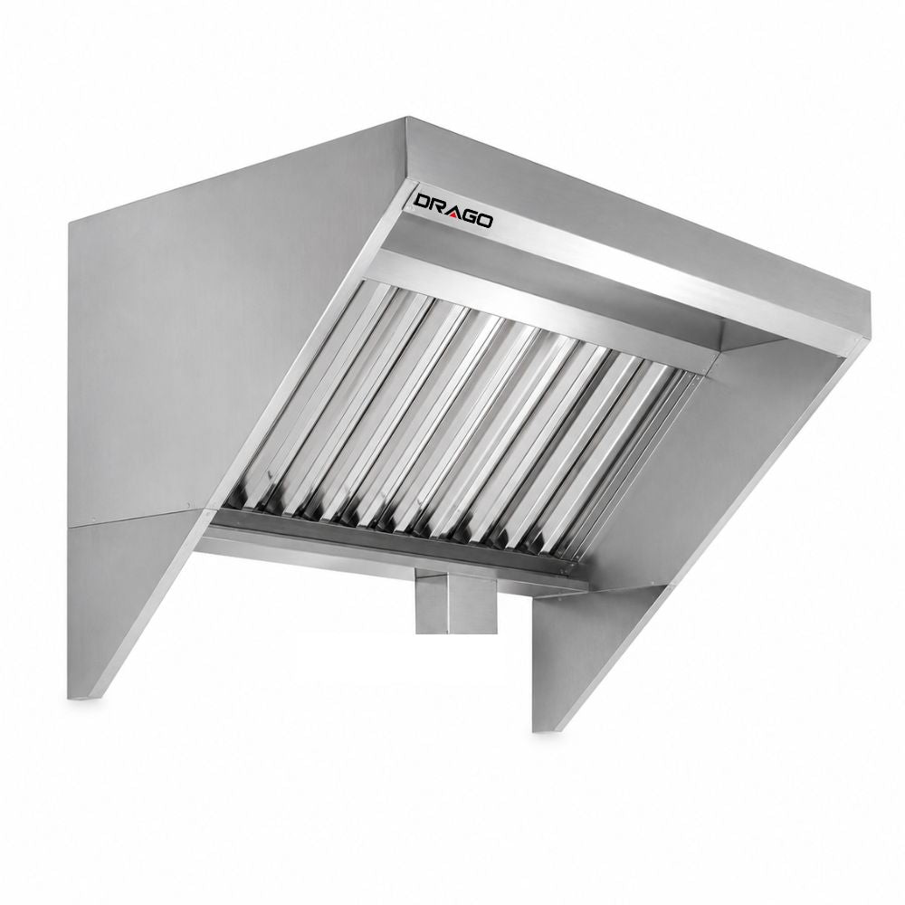 Campana Drago MC-06-00, campana backshelf, en acero inoxidable.