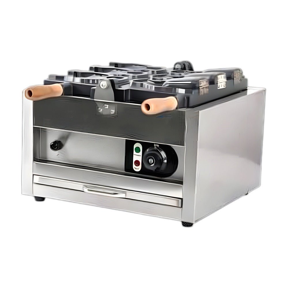 Wafflera Tipo Taiyaki Sencilla Migsa WTG-1, waffleras, en acero inoxidable.