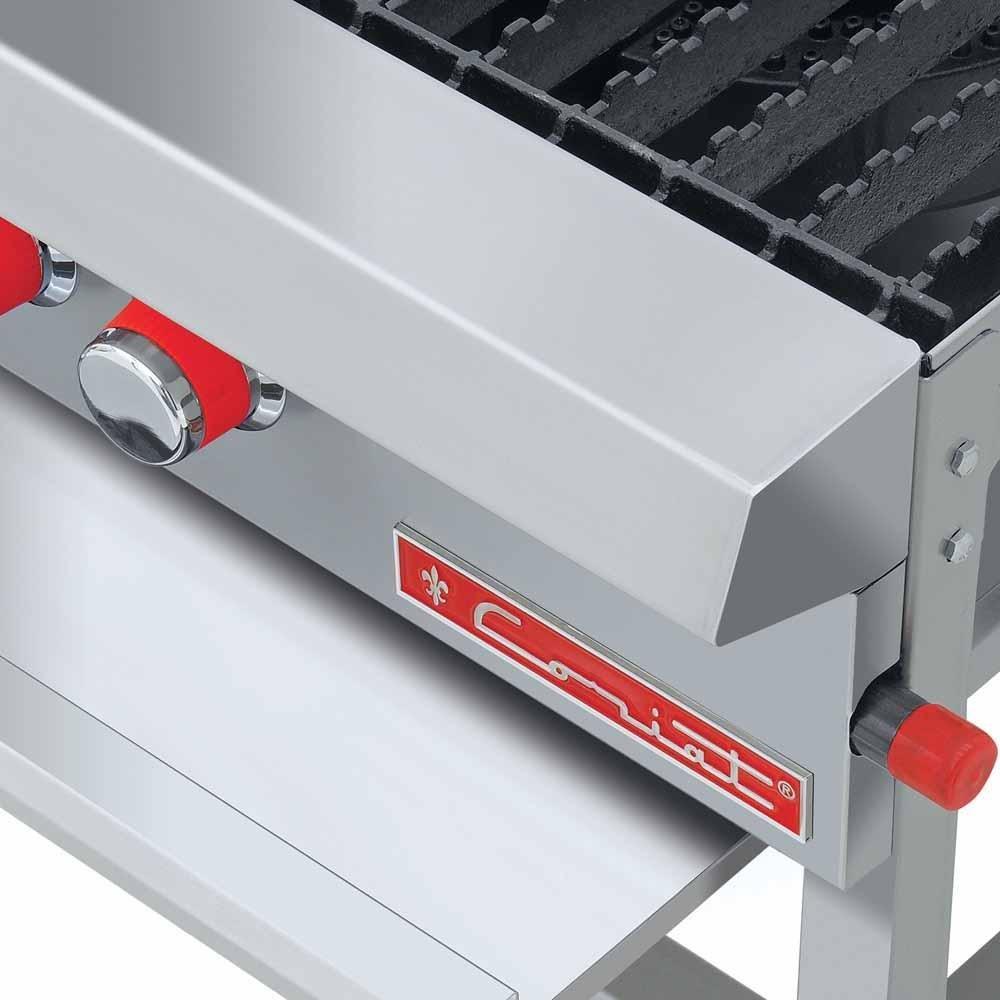 ESTUFÓN CORIAT EC-3T MASTER | Estufón | 3 Secciónes | 3 Quemadores Concéntrico Hierro Fundido | Gas | Hotel Restaurante Comedor Industrial Fonda Restaurante Cafetería Bistro Zona Alimentos Comida Callejera Negocio Fogón