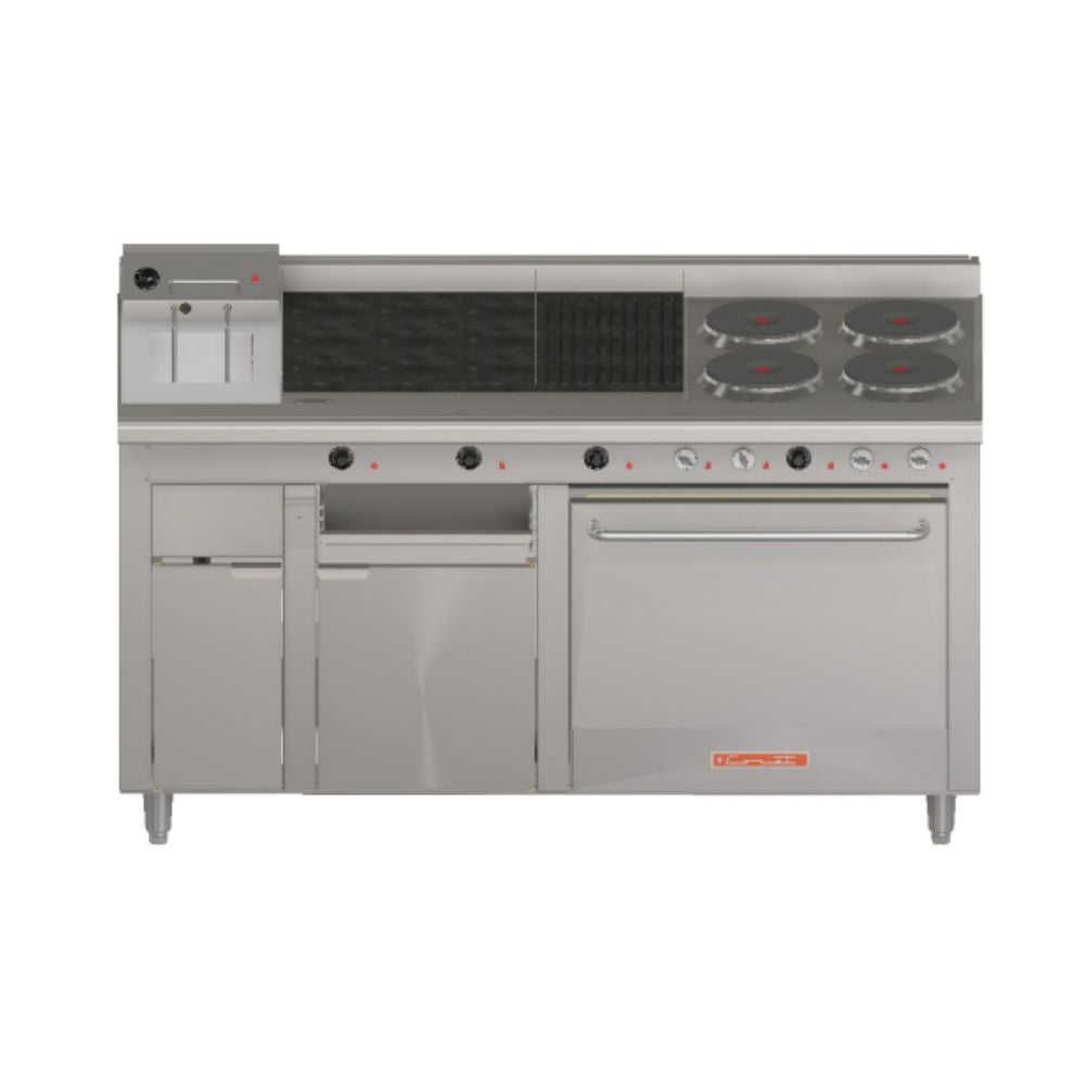 Coriat MULTIPLE-E Masterpremium Estufa Maestra 4 Platos Acero Inoxidable - - Coriat - KitchenMax Store