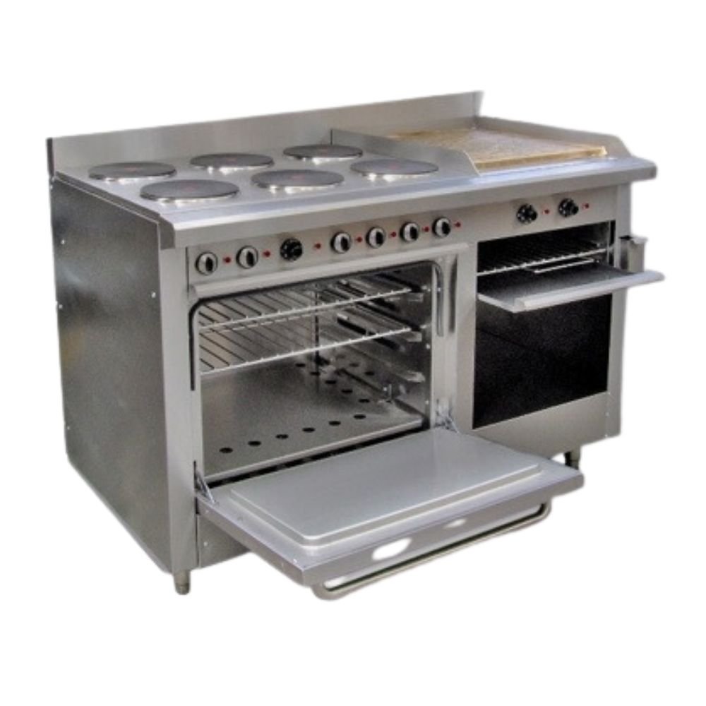 ESTUFA CORIAT EC-6-H-GRILL-E MASTER | Estufa Eléctrica | 6 Platos | Acero Inoxidable | Cocina Industrial Restaurante Cocinas Fondas Restaurantes Cenadurias Comedores Industriales Preparación de Alimentos Cocción