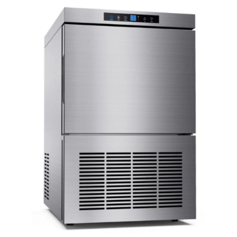 FABRICA DE HIELO MIGSA HB-60 | Máquina Fabricadora de Hielo en Cubos | Producción 60 Kg por Día | Capacidad de 25 Kg | Restaurante Oficina Refrigerar Congelar Cocina Comedor Cocina Industrial Conservar Fabricar Bar Restaurante Oficina