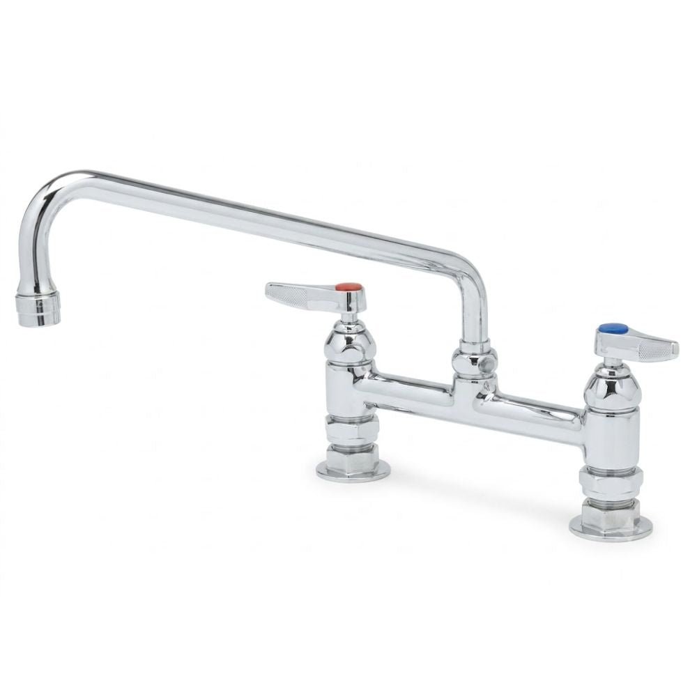 Grifería T&s Brass B0221M, llave mezcladora a cubierta.