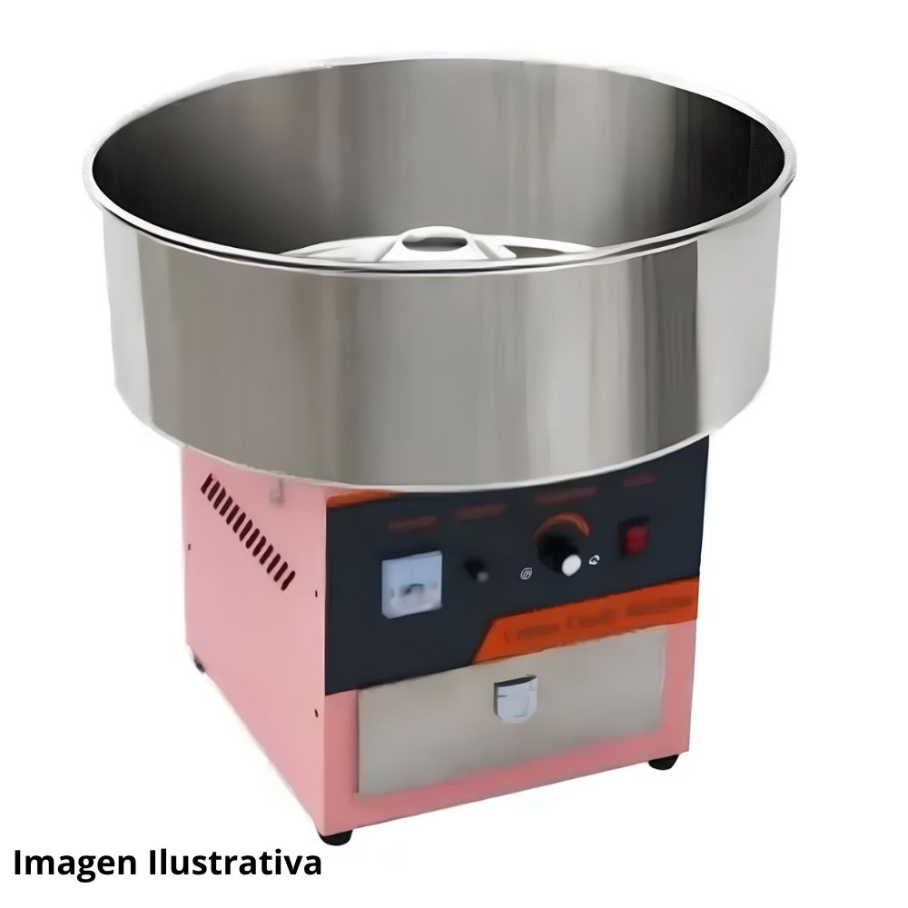 MIGSA HAG1SI | Algodonera | para Eventos Ferias Festivales | 4 - 6 Algodones por Minuto | Gas | Tazón Acero Inoxidable | Restaurante Hotel Pastelería Repostería Cotton Candy