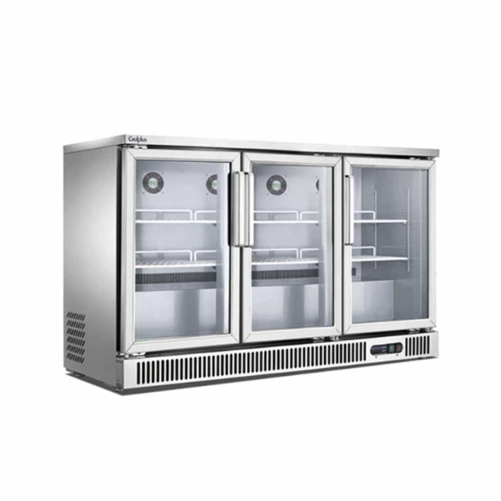 Migsa Sg380 Refrigerador Back Bar Bajo Barra 3 Puertas Cristal Bar Restaurante Cafeteria Cocina Industrial Refrigerar Bajo Barra Conservar Comedor.  KitchenMax.Store. Envíos seguros a todo México. Cotiza hoy mismo.