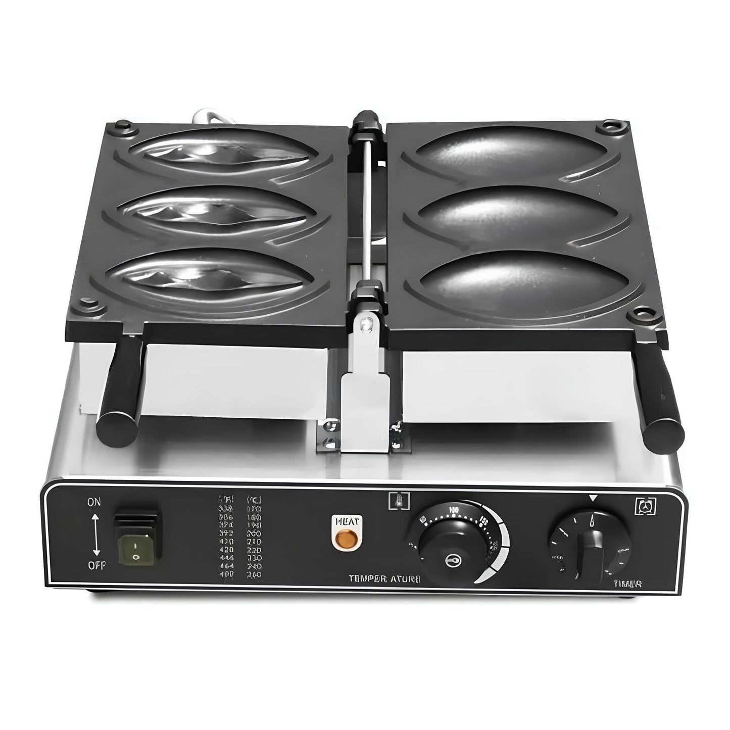 Migsa WDR-3 Wafflera con Forma de Vagina Gofres  Waffles Negocio Hotel Restaurante Cafetería Comida Snacks Desayunos