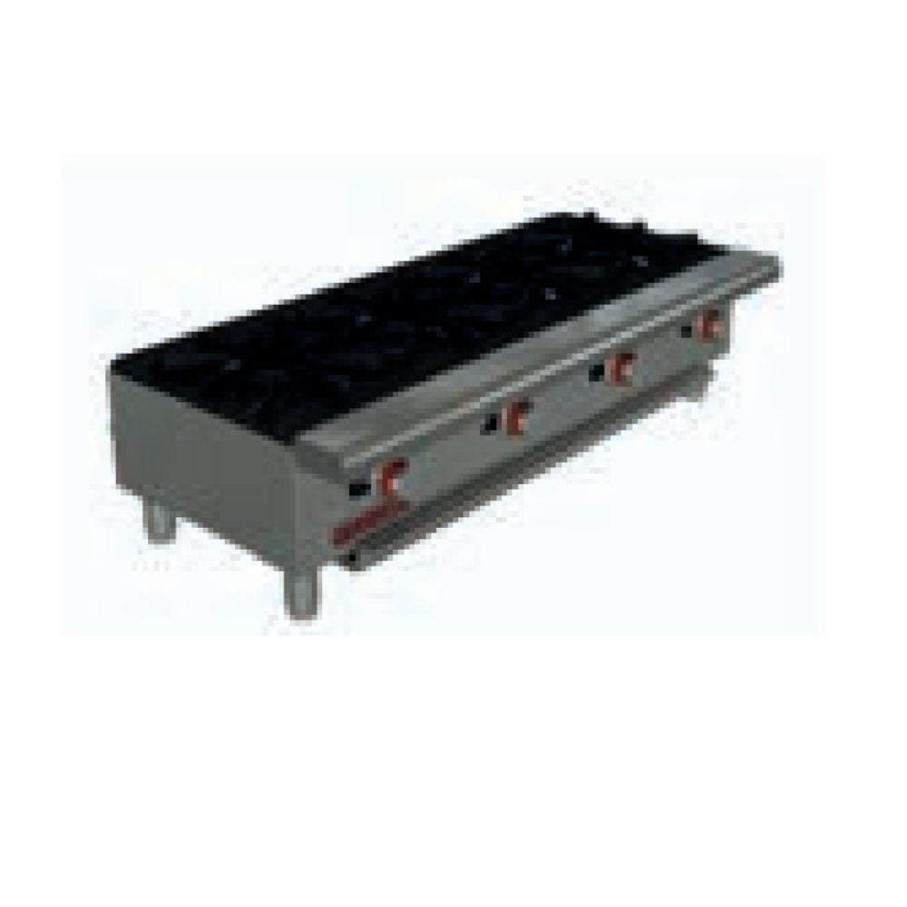 PARRILLA CORIAT PCH-4 | Parrilla | 4 Quemadores | Gas | lámina de acero inoxidable | Restaurante Comedor Industrial