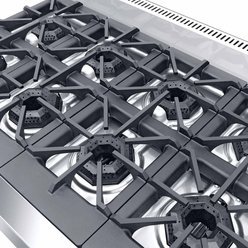 PARRILLA CORIAT PCV-8 HD | Parrilla | 8 Quemadores | Gas | Lámina De Acero Inoxidable | Restaurante Hotel Industrial Fonda Bistró Cafetería Cocinas Fondas Cenadurías Comedores Industriales Preparación de Alimentos Cocción.