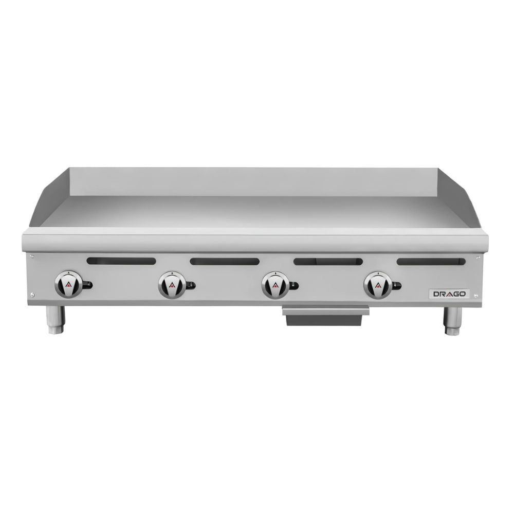 Plancha Drago PG-4, en acero inoxidable.