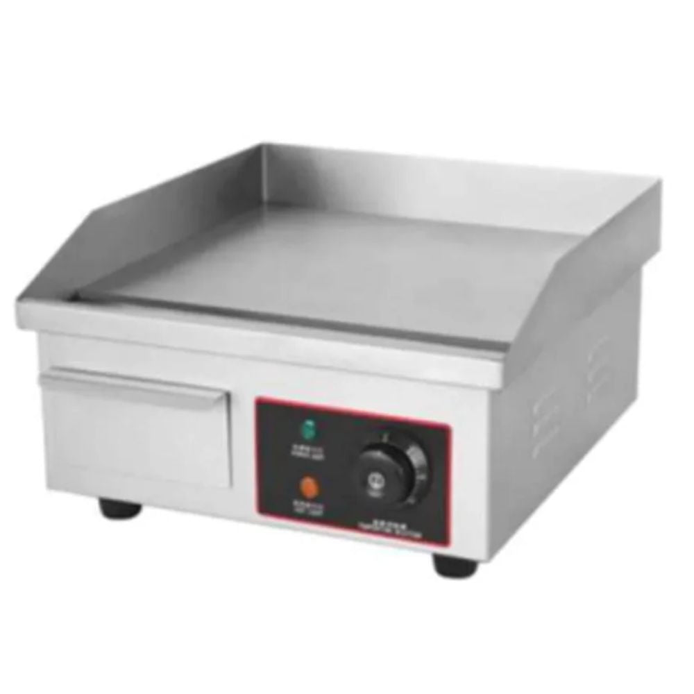 MIGSA BN36BSI | Plancha | Restaurante Foodtruck Catering | 36 cm | Eléctrico | Acero Inoxidable | Restaurante Comedor Cafetreria Taqueria Marisqueria Botanas Catering Snack Cantina Tianguis Comida callejera Comida coreana Comida a la plancha Tacos de barbacoa Tacos al vapor Taquiza Grill Teppanyaki