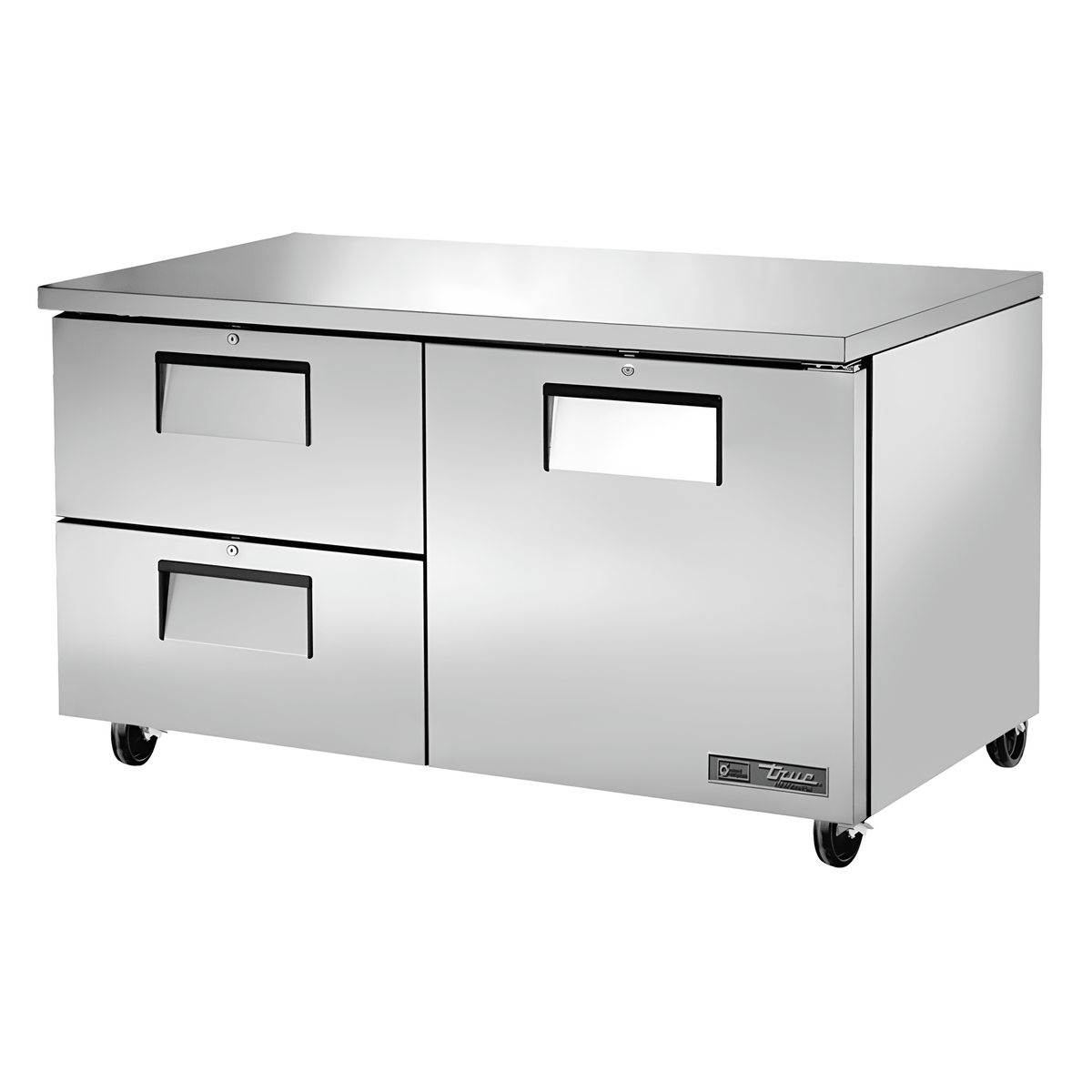 Refrigerador Bajo Mostrador True TUC-60D-2-HC, refrigerador con cajones, en acero inoxidable.