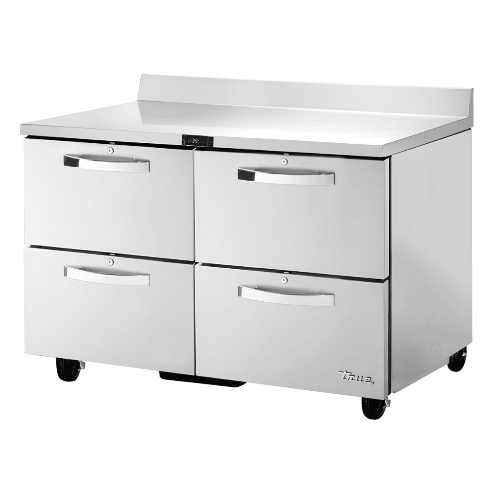 Refrigerador Bajo Mostrador True TWT-48D-4-HC~SPEC3, refrigerador con cajones, en acero inoxidable.