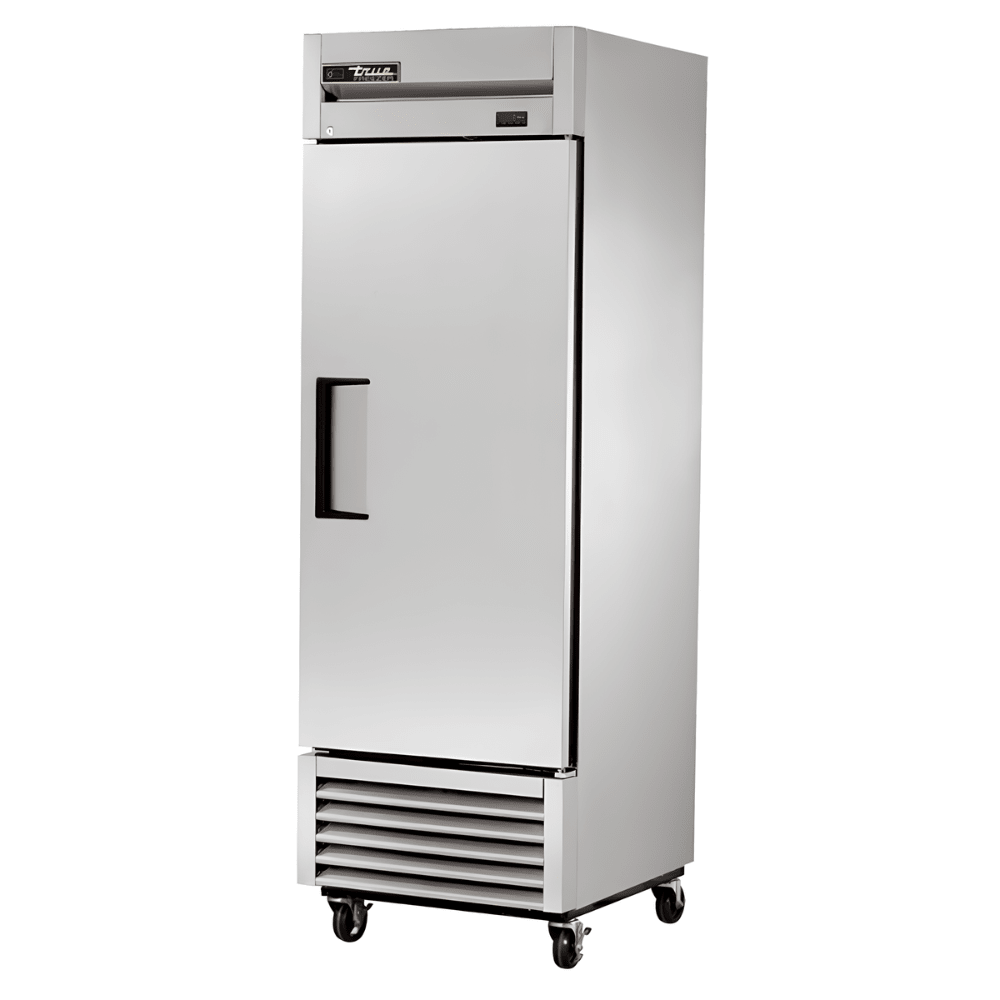 Refrigerador True TS-23F-HC, refrigerador vertical, en acero inoxidable.