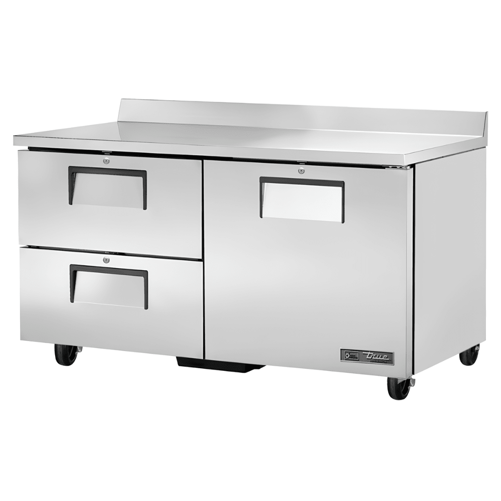 Refrigerador Bajo Mostrador True TWT-60D-2-HC, en acero inoxidable.