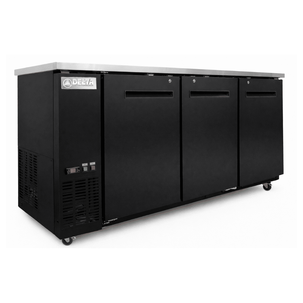 REFRIGERADOR DELTA D-BBC-3PS | Refrigerador CONTRA BARRA | 19 Pies Cúbicos | 3 Puertas | Hotel Carnicería Abarrotes