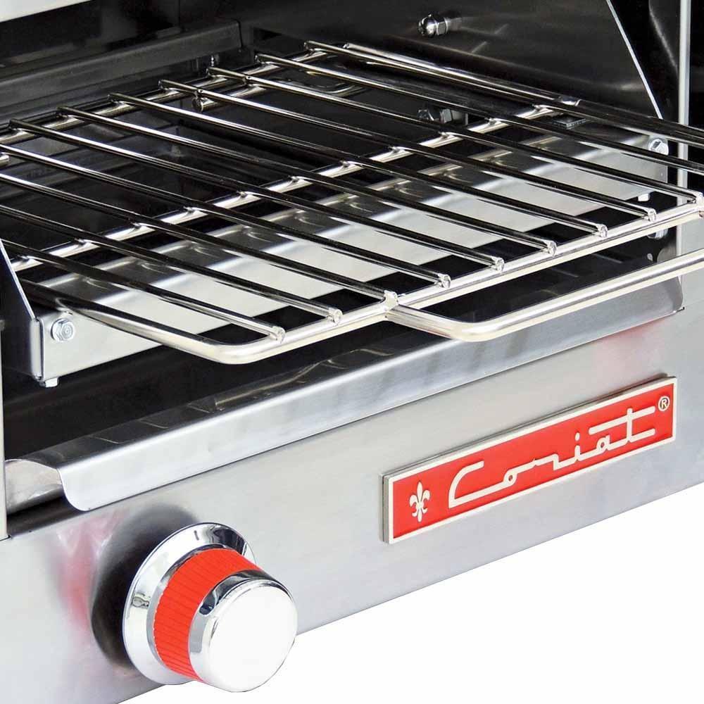 SALAMANDRA CORIAT SC-16.5-G PETIT | Salamandra | Parrilla Deslizable | 1 Quemador Infrarrojo | Gas | Restaurante Cocina Industrial Cocina Industrial Banquetes Hotel Buffet Bistró Fonda Desayunos Queso Fundido Molletes Pizzería Restaurante Italiano Gratinadora.