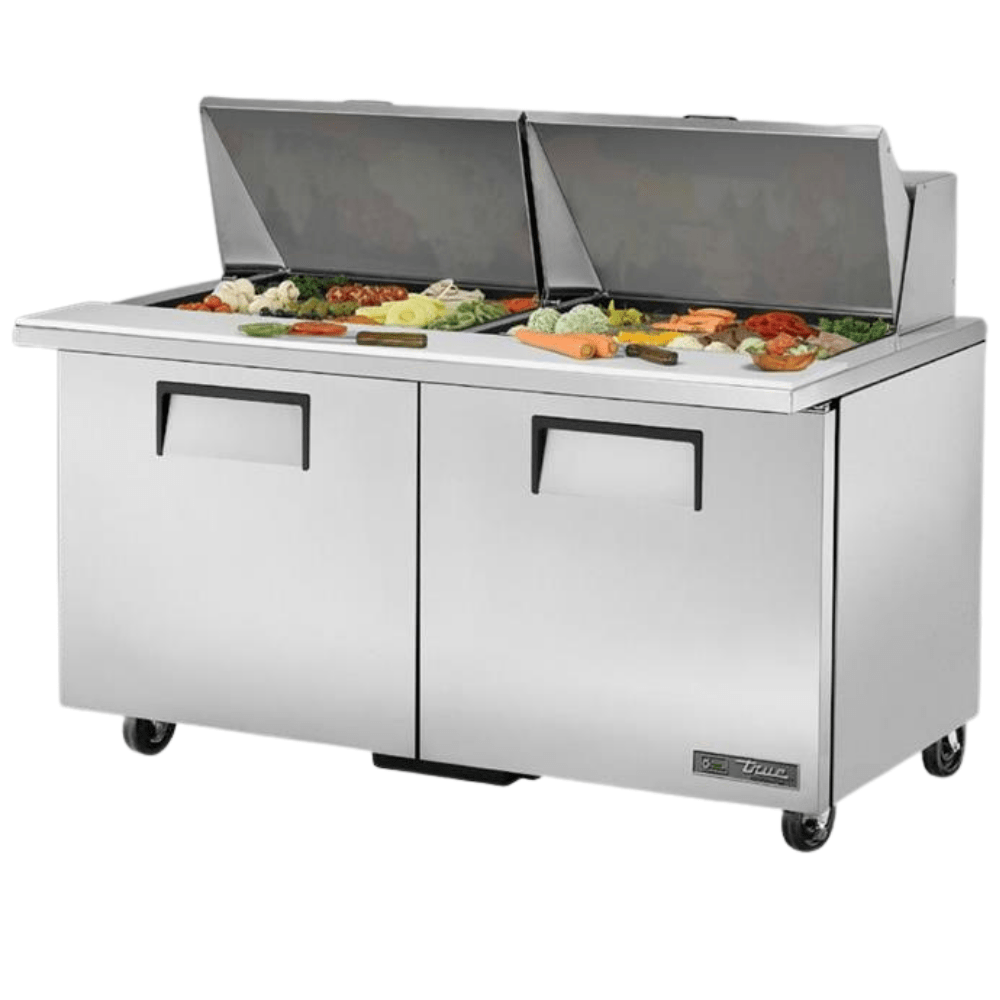 TRUE TSSU-60-24M-B-ST-HC Mesa Refrigerada Preparacion 2 Puertas Gris - - True - KitchenMax Store