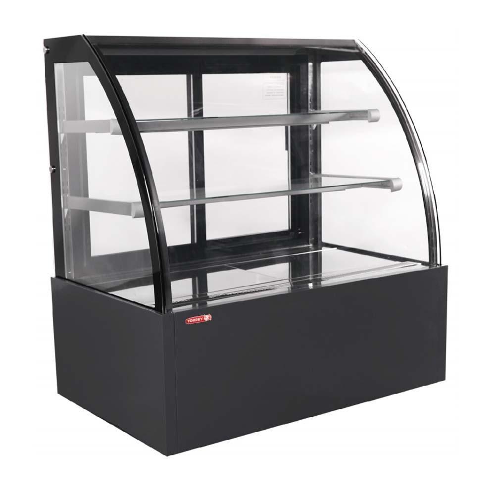 Torrey VFG-120C Vitrina Full Glass Vidrio Curvo Panorámica 225 lt 120 cm - Vitrinas / Exhibidores - Torrey - KitchenMax Store