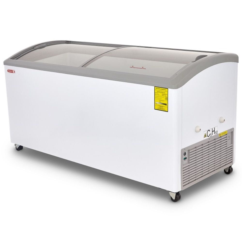 Torrey CHC-180CR CCCHC180002 Congelador Horizontal Cofre 2 Puertas Cristal Curvo Corredizas Cuerpo Esmaltado - Congeladores - Torrey - KitchenMax Store