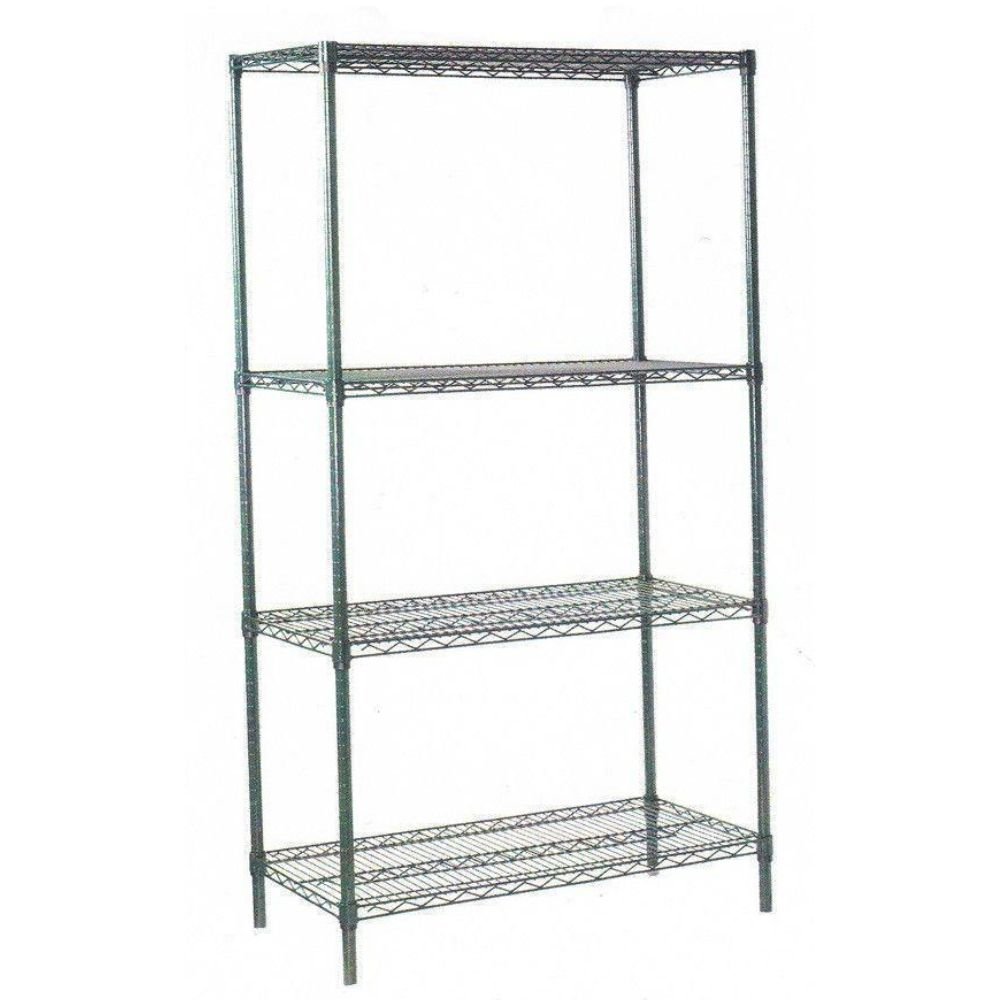 ANAQUEL ASBER ED 1848 | Anaquel | 4 Entrepaños | Acero | Gris | Harinas Insumos Ollas | Alambrón | Hoteles Restaurantes Cafeterías Panificación