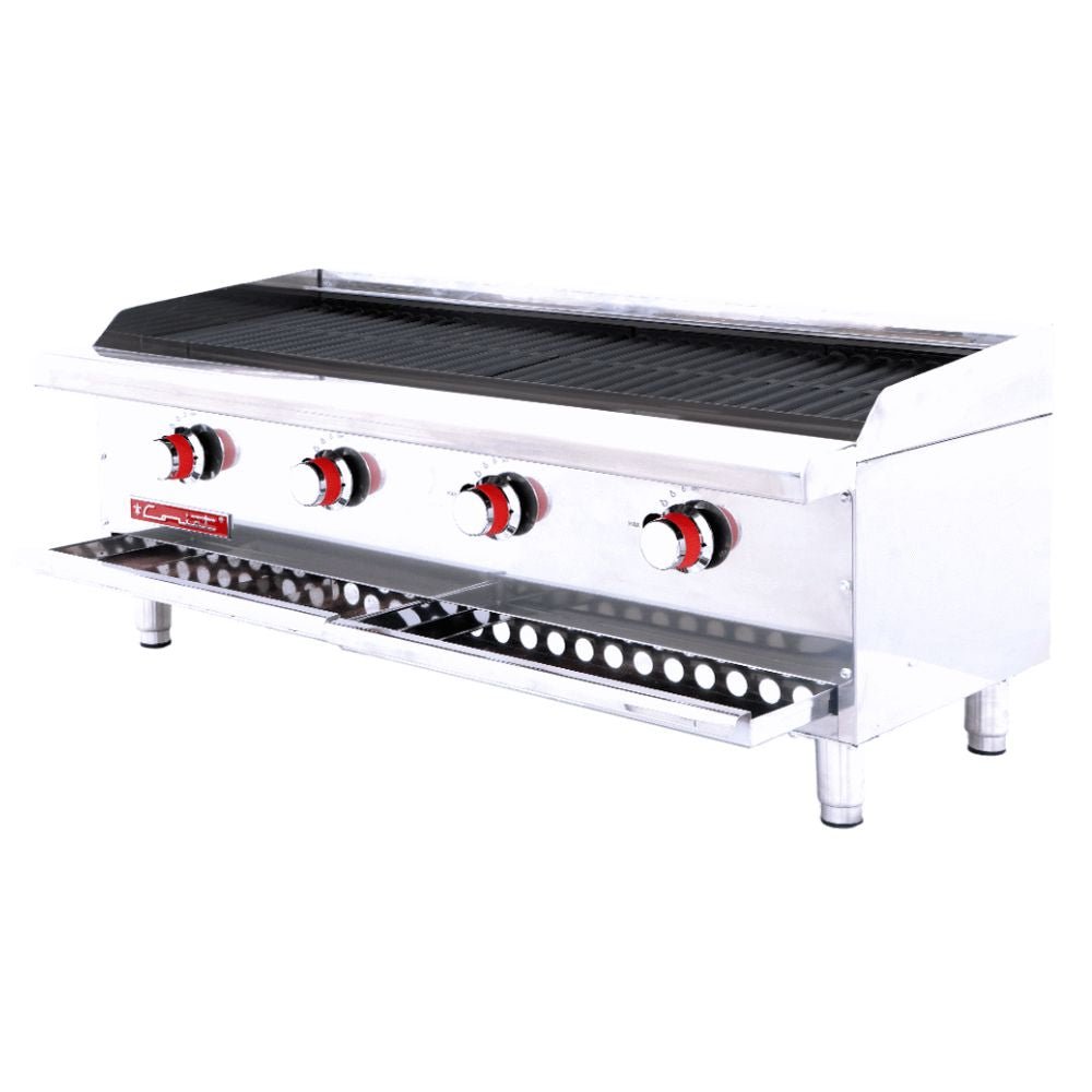ASADOR CORIAT ACH-4 PETIT | 4 Parrillas | 4 Quemadores | Gas | Lámina De Acero Inoxidable | Restaurante Hotel Industrial Negocio de Comida Asar Negocio Tostar Cocina Comedor Industriales Asada Autoservicio Alta Cocina. 