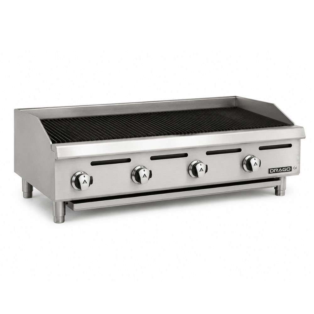 Asador Drago AG-4R, asador radiante, en acero inoxidable.