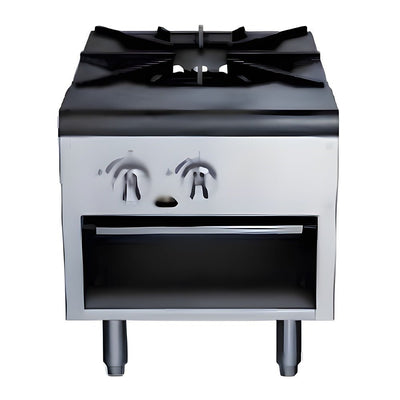 Migsa AZL-1-MG Estufon 1 Parrilla Gas, 3 quemadores, en acero inoxidable.