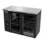 REFRIGERADOR ASBER ABBC-24-48-G HC / SG-HC | Refrigerador Contra Barra | 2 Puertas Cristal | Acero Inoxidable | Iluminación LED | 4 Parrillas | Tienda Conveniencia Bebidas Restaurante Bar Refrigerar Conservar Bebidas Cerbeza 