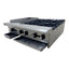 ESTUFA ASBER AEM-G12-B4-36 | Estufa | 4 Quemadores | Plancha | Charola Anti Derrame | Parrilla | Gas | Acero Inoxidable | Cafetería Lonchería Bistró Bar | Parrilla Quemadores Plancha Charola Derrame Coccion Cocina Industriasl Fonda Negocios Lonches