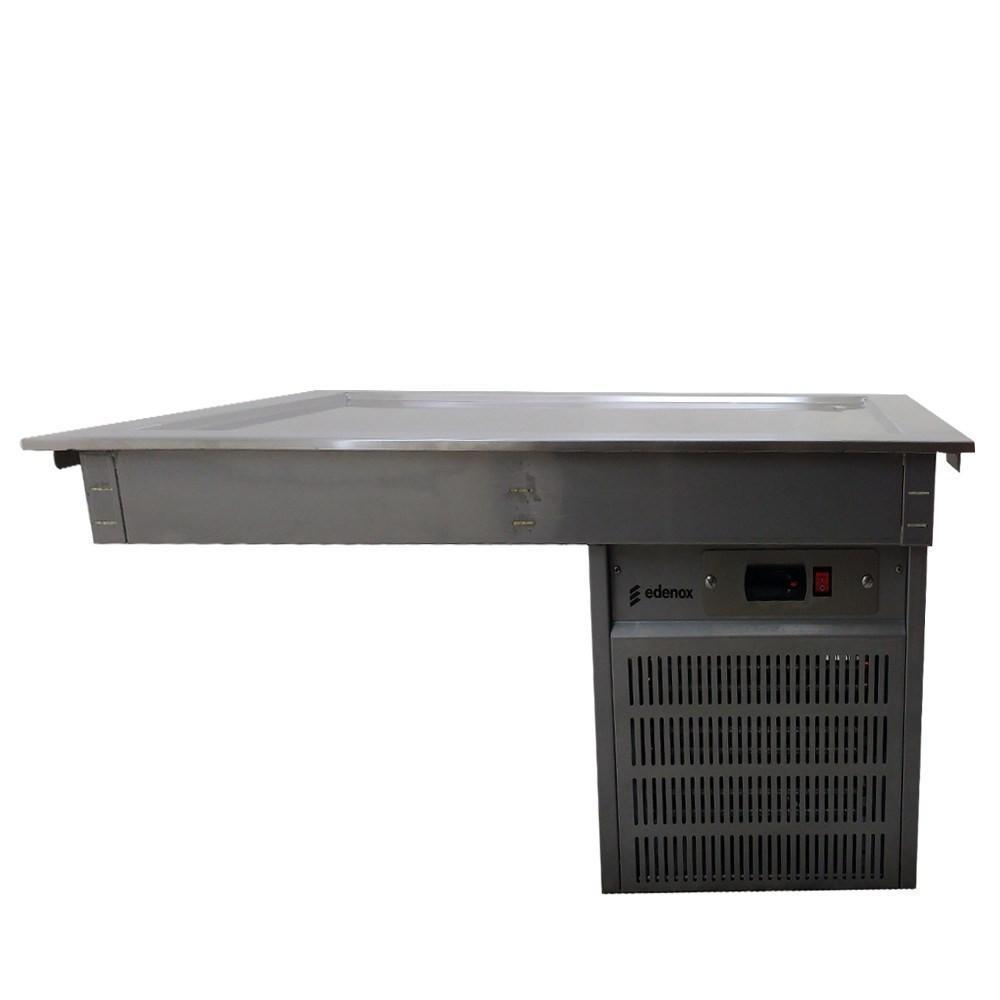 MESA FRÍA ASBER DRFP-411-CU | Mesa Fría | Placa Refrigerada | Control Temperatura Digital | 4 Insertos Enteros | Acero Inoxidable | Productos Alimentos Preparados | Pastelerías Repostería Ingredientes Frescos Buffets Bistro Restaurante Bar Cafeterías