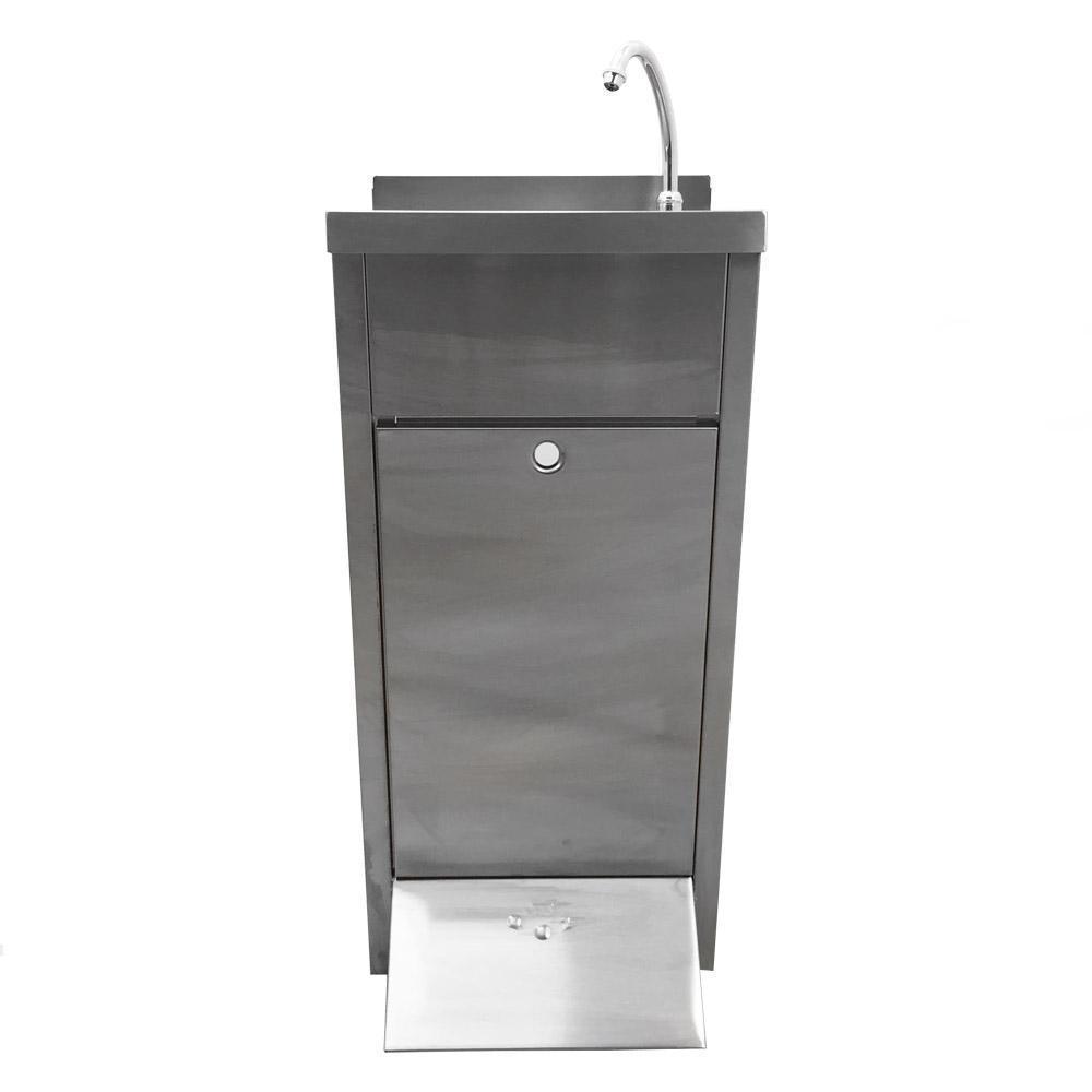 LAVAMANOS ASBER LP-44 | Lavamanos De Pie | Caño | Soporte Giratorio | Acero Inoxidable | Cocina Cafetería Restaurante | Escencial Ideal Limpieza Mejor Opción Disponibles Acero Inoxidable Color Gris Accesorios Pulsador Temporizador Fácil Accionamiento Mediante Pie Caño Soporte Giratorio Mezclador Llaves Regulación Caudal Agua Fría Caliente Tubos Flexibles Alta Presión Válvula Desague Manual Sin Deposito Agua Instalar Directamente Drenaje Desague