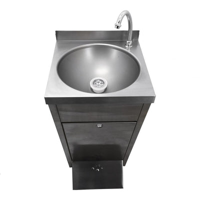 LAVAMANOS ASBER LP-44 | Lavamanos De Pie | Caño | Soporte Giratorio | Acero Inoxidable | Cocina Cafetería Restaurante | Escencial Ideal Limpieza Mejor Opción Disponibles Acero Inoxidable Color Gris Accesorios Pulsador Temporizador Fácil Accionamiento Mediante Pie Caño Soporte Giratorio Mezclador Llaves Regulación Caudal Agua Fría Caliente Tubos Flexibles Alta Presión Válvula Desague Manual Sin Deposito Agua Instalar Directamente Drenaje Desague
