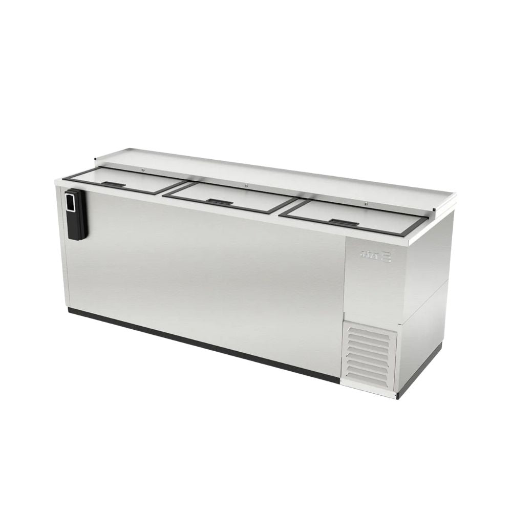 BOTELLERO ASBER ADBC-80 HC/S-HC | Botellero | 3 Puertas Deslizables | Horizontal | Eléctrico | Vinil y Acero | Bebidas Barra Bar | Restaurante Hotel Cafetería Bistró Fonda Pub Cantina Bebidas Frescas Botellas