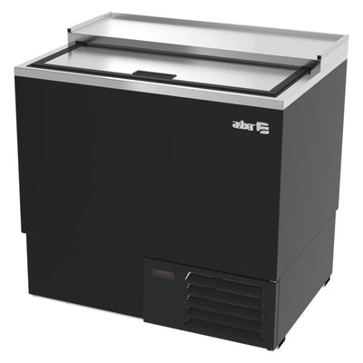 BOTELLERO ASBER AGF-36 HC/S-HC | Botellero Glass Froster | Eléctrico | 1 Puerta | Horizontal | Vinil y Acero Inoxidable | Controles Eléctricos | Bar Barra Vinatería | Restaurante Hotel Cafetería Bistró Fonda Pub Cantina Bebidas Frescas Botellas