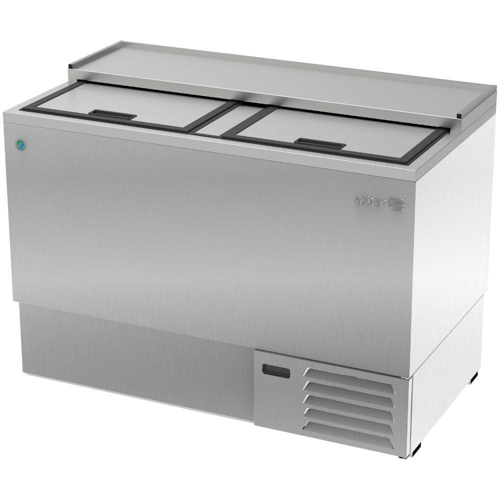 BOTELLERO ASBER AGF-50 HC/S HC | Botellero | 2 Puertas | Acero Inoxidable | Vinil y Acero | Horizontal | Botellas Latas Bebidas | Bar Barra Restaurante Hotel Cafetería Bistró Fonda Pub Cantina Bebidas Frescas Botellas