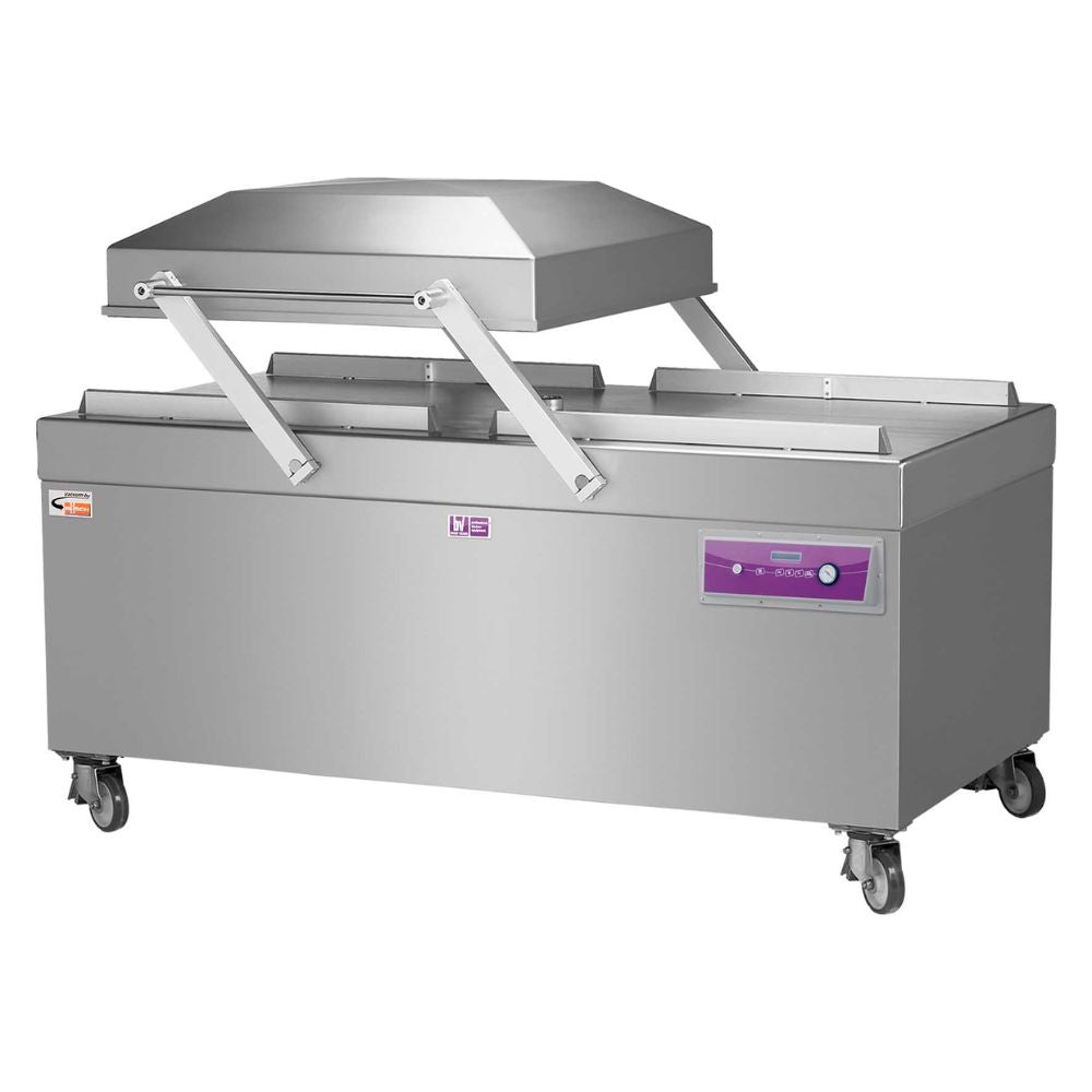 Empacadora al Vacío Besser Vacuum Typhoon, en acero inoxidable.