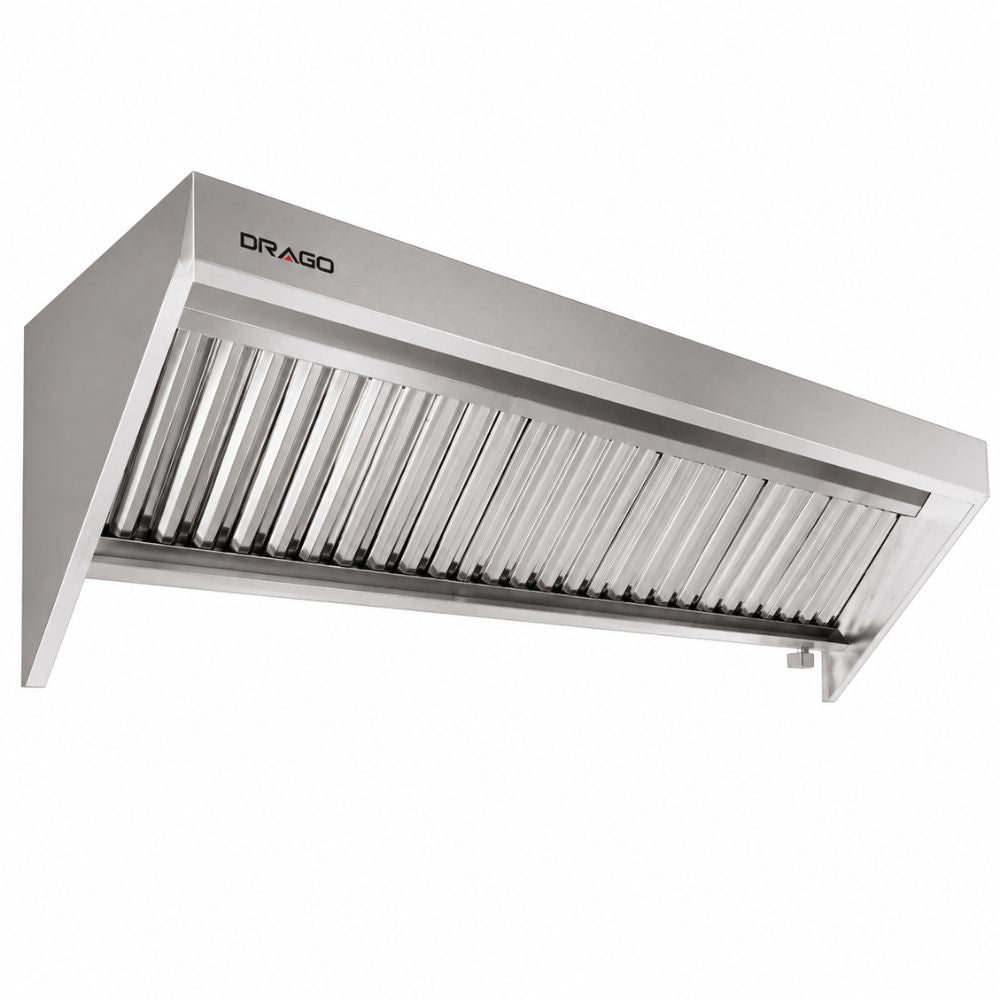 Campana Drago MC-10-00, campana backshelf, en acero inoxidable.