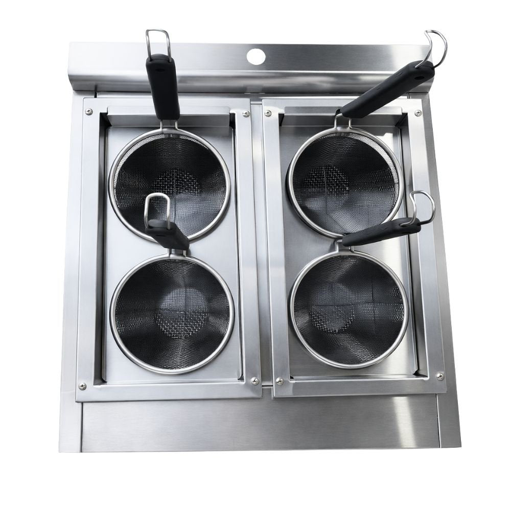 COCEDOR KINGSTAR CPSKG | Cocina de Pasta Sobremesa | Gas | Restaurante Comida Rápida | Cocedor de Pasta Industrial Hervidor Cocer Pasta Verduras Mariscos Acero Inoxidable Restaurante Cocina Industrial Comedor Industrial Banquetes Negocio