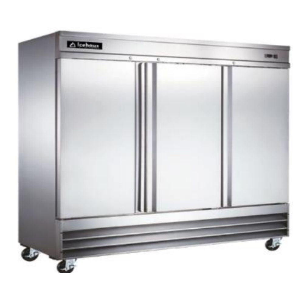 CONGELADOR ICEHAUS CV-3PS-SS-01 | Congelador 3 Puertas Sólidas | Acero Inoxidable | Restaurante Cocina Refrigeración - Congeladores Horizontales - Icehaus - KitchenMax Store