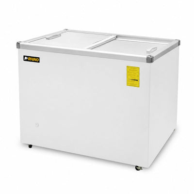 Congelador Rhino CONGECRI-7P, congelador tapa de cristal plano.