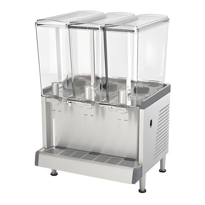 Dispensador de Bebidas Crathco CS3L16, charola evita escurrimientos, en acero inoxidable.