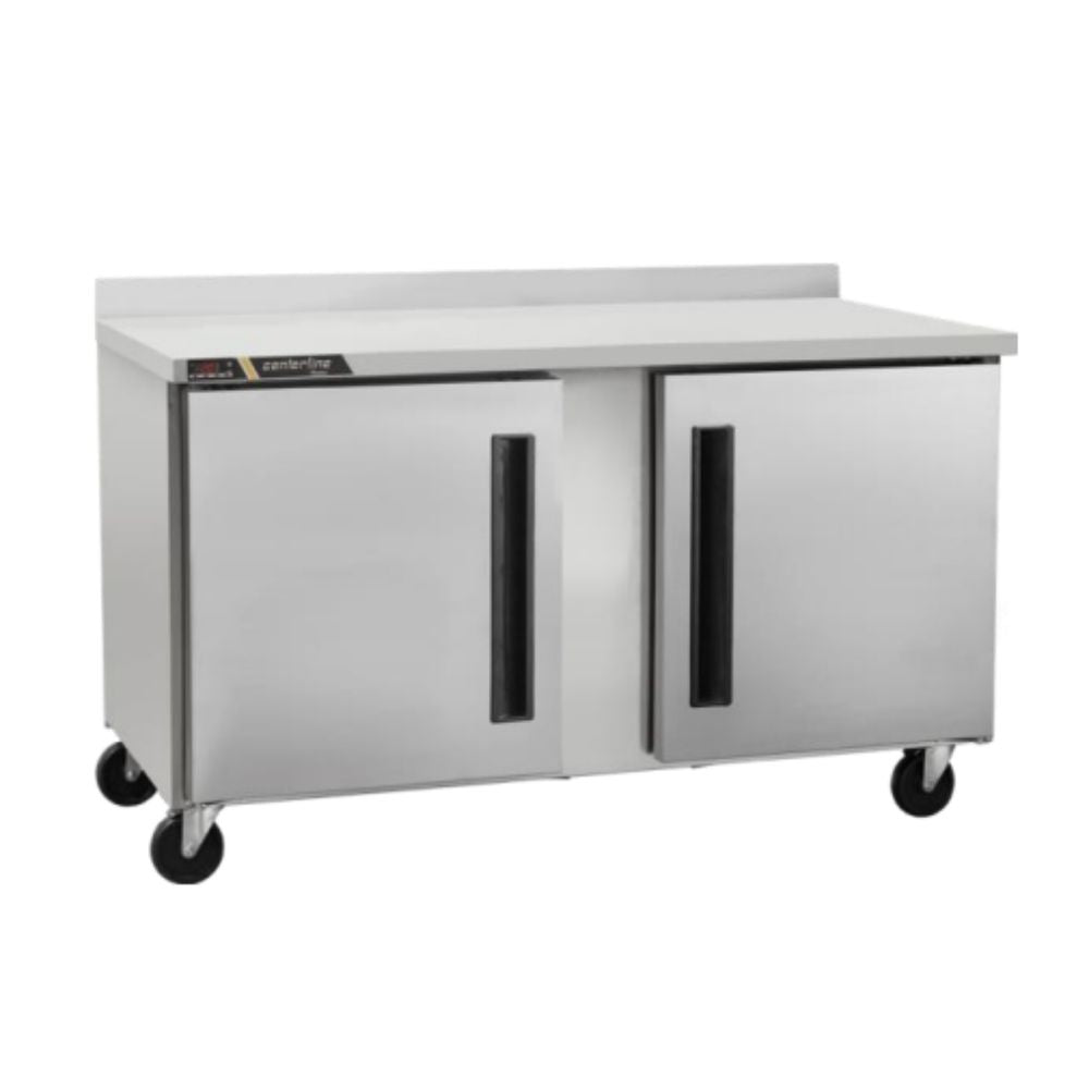 Centerline CLUC-60F-SD-WTLR 60” Congelador Bajo Barra Mesa Trabajo 2 Puertas Solidas Abertura Izquierda-Derecha 152.9 cm -  - Centerline - KitchenMax Store