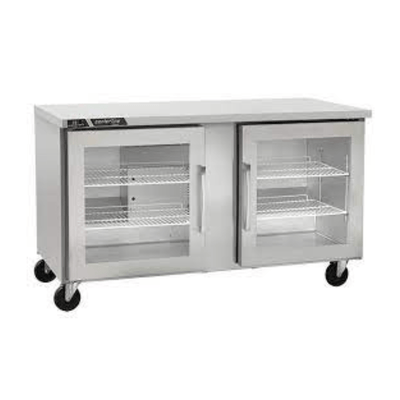 Centerline CLUC-60R-GD-LR 60" Refrigerador Bajo Barra Puerta Cristal Abertura Izquierda Derecha 153 cm frente -  - Centerline - KitchenMax Store
