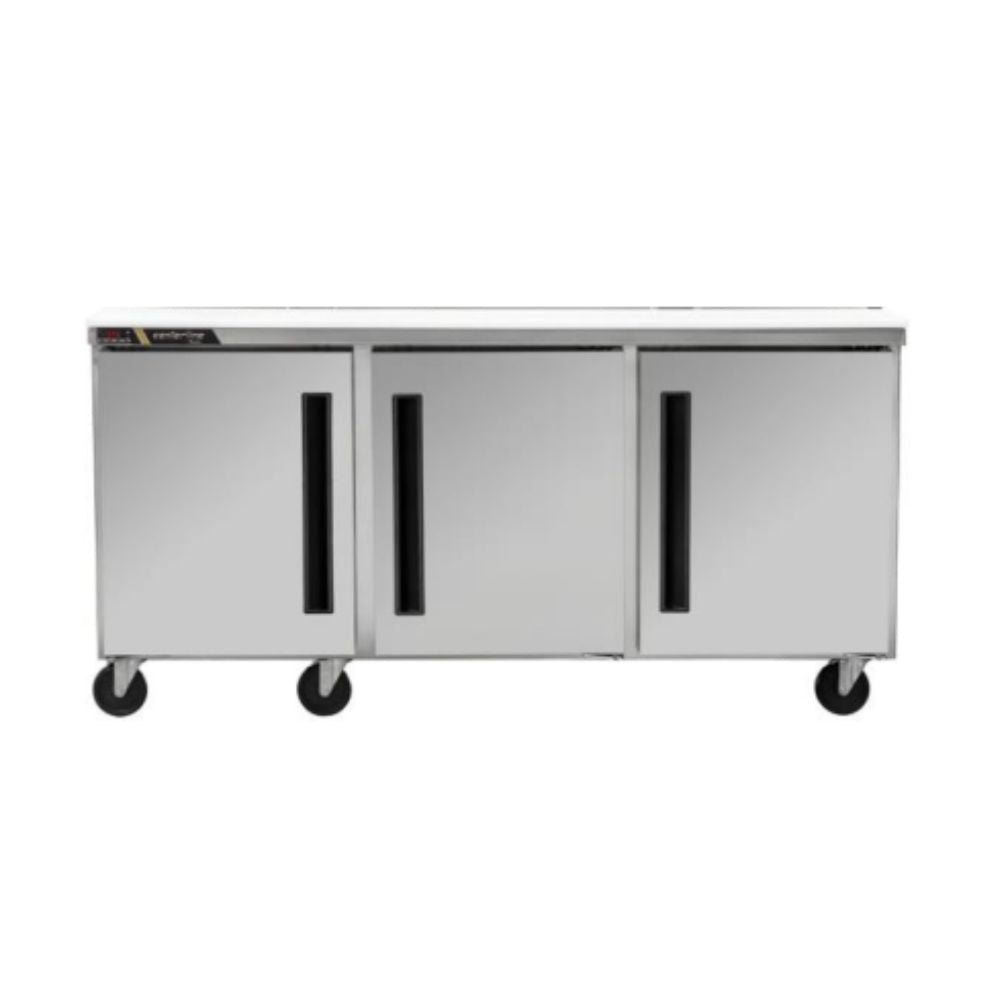 Centerline CLUC-72F-SD-LRR 72” Congelador Bajo Barra 3 Puertas Solidas Abertura Izquierda Derecha 183.3 cm -  - Centerline - KitchenMax Store