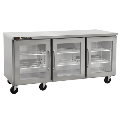 Centerline CLUC-72R-GD-LRR 72" Refrigerador Bajo Barra Puertas Cristal Abertura Izquierda Derecha Izquierda 183.3 cm frente -  - Centerline - KitchenMax Store