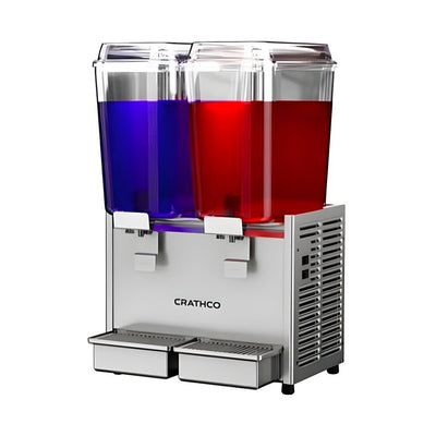 Dispensador de Bebidas Frías 2 Tazones Acero Inoxidable Crathco D25-3.