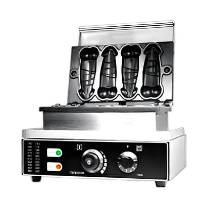 Wafflera con Forma de Pene 4 Piezas Migsa WDR-4, waffleras, en acero inoxidable.