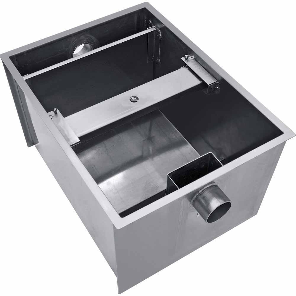 Coriat IC-132 240320 Interceptor Grasa 3.5 Pulgadas Acero Inoxidable Gris - Trampas Grasa - Coriat - Coriat Comercial