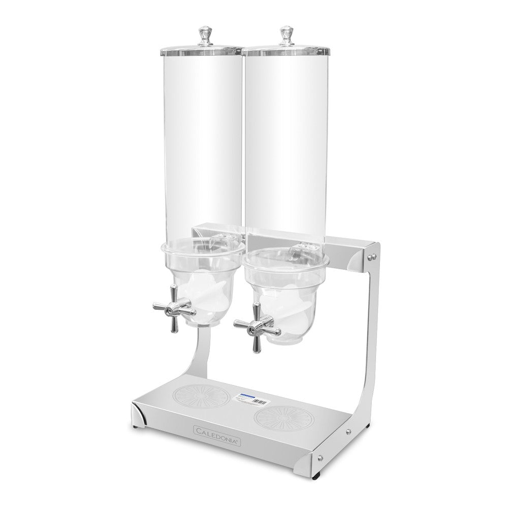 DISPENSADOR DE CEREALES RHINO DISCER-7 | Dispensador de Cereales | Capacidad 7 L | Acero Inoxidable y Policarbonato | Hotel Buffet Cafetería