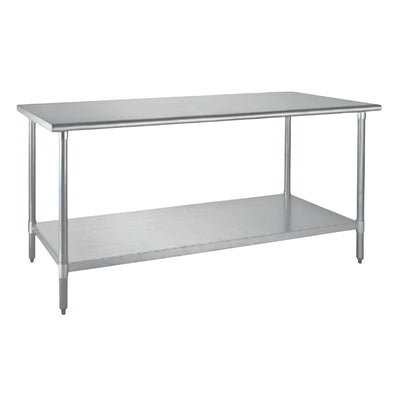 King MTI-100 Mesa Trabajo Isla 1 Mt  100 x 70 x 90 cm Acero Inoxidable Restaurantes Cocinas Económicas Industriales Profesionales Fondas Banquetes Cafeterías Preparación Alimentos Comida Utensilios Catering Food Truck Bares Panaderías